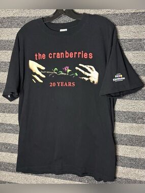 The Cranberries 20 Years 2009 Tour Black Band T-Shirt Men’s XL EUC